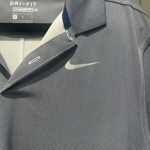 Nike Dri-FIT Polo Shirt in Blue and White